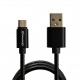 Кабель USB <-> USB Type-C, Grand-X, Black, 1 м, 2.1A (MC01B)
