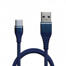 Кабель USB <-> USB Type-C, Grand-X, Blue, 1.2 м, 2A (NC012BL)