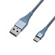 Кабель USB <-> USB Type-C, Grand-X, Grey, 1.2 м, 2A (NC012GR)
