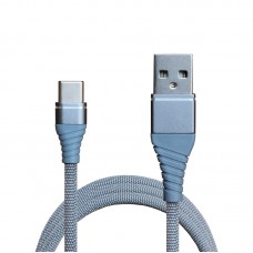 Кабель USB <-> USB Type-C, Grand-X, Grey, 1.2 м, 2A (NC012GR)