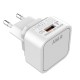 Мережевий зарядний пристрій EMY, White, 1xUSB, 18W, 3.6A, кабель USB <-> microUSB (MY-A302Q)