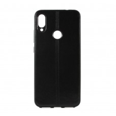 Накладка силиконовая для смартфона Xiaomi Redmi Note 7, Fashion Leather Case Black