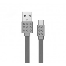 Кабель USB <-> USB Type-C, Remax Lego series, Grey, 1 м, 2.1A (PC-01a)