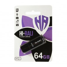 USB Flash Drive 64Gb Hi-Rali Taga Black, HI-64GBTAGBK