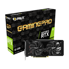 Видеокарта GeForce RTX 2060, Palit, GamingPro, 6Gb DDR6, 192-bit (NE62060018J9-1062A)