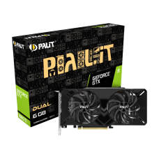Відеокарта GeForce GTX 1660 Ti, Palit, Dual, 6Gb DDR6, 192-bit (NE6166T018J9-1160A)