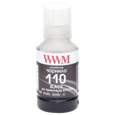 Чорнило WWM Epson M1100/M1120/M1140/M2140/M3140/M3170, Black, 140 мл, пігментне (E110BP)