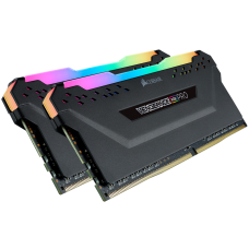 Пам'ять 8Gb x 2 (16Gb Kit) DDR4, 3000 MHz, Corsair Vengeance RGB Pro, Black (CMW16GX4M2C3000C15)