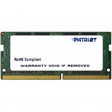 Пам'ять SO-DIMM, DDR4, 4Gb, 2400 MHz, Patriot, 1.2V, CL16 (PSD44G240082S)