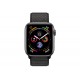 Apple Watch Series 4 44mm Space Gray Aluminum Case with Black Sport Band (MU6D2)