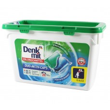 Гель-капсули для прання DenkMit Vollwaschmittel Duo-Aktiv-Caps, 20 шт, універсальні