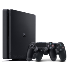Б/В Ігрова приставка PlayStation 4, Black, Slim, 1Tb, 2 геймпади + 13 встановлених ігор