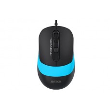 Мышь A4Tech Fstyler FM10 1600dpi Black+Blue, USB