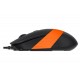 Мышь A4Tech Fstyler FM10 1600dpi Black+Orange, USB