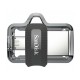 Флеш накопитель USB 32Gb SanDisk Ultra Dual m3.0, Black, microUSB / USB 3.0 (SDDD3-032G-G46)