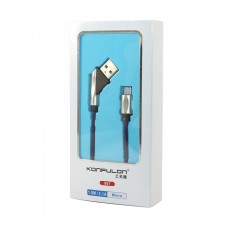 Кабель USB <-> microUSB, Konfulon, Blue, 1.2 м, 2.4A (S67)