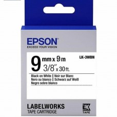 Картридж Epson LK3WBN, Black/White, 9 мм / 9 м, стандартная лента (C53S653003)