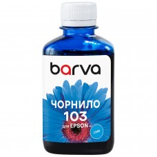 Чернила Barva Epson 103, Cyan, 180 мл, водорастворимые (E103-696)