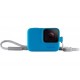Силиконовый чехол с ремешком GoPro Sleeve&Lanyard, Blue (ACSST-003)