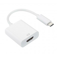 Адаптер USB 3.1 Type-C (M) - HDMI (F), Atcom, White, 10 см, 4K (13888)