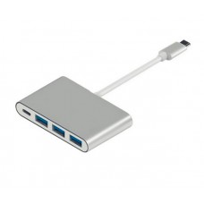 Перехідник Atcom Type-C 3.1|(male) to 3 USB 3.0 (female)+TypeC(female), довжина кабелю 10см