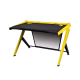 Компьютерный стол DXRacer GD/1000/NY Black-Yellow (63729), 1200x800x800