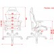 Игровое кресло DXRacer Drifting OH/DM61/NWR Black-White-Red (61022)