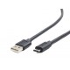 Кабель USB - USB Type-C 1 м Cablexpert Black (CC-USB2-AMCM-1M)