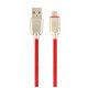 Кабель USB - micro USB 1 м Cablexpert Red, 2.1А, преміум (CC-USB2R-AMmBM-1M-R)