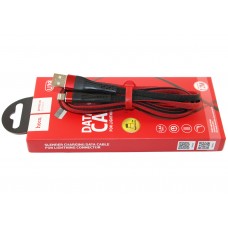 Кабель USB <-> Lightning, Hoco Slender charging, 1.2 m , U39, Black-Red