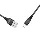 Кабель USB <-> Lightning, Hoco Tricyclic silicone 1.2M, U46, Black