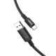 Кабель USB <-> USB Type-C, Hoco Spirit, black, 1.2 м (U63)