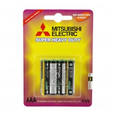 Батарейка AAA (R03), солевая, Mitsubishi Super Heavy Duty, 4 шт, 1.5V, Blister