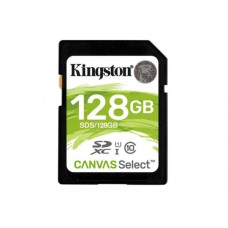Карта памяти SDXC, 128Gb, Class10 UHS-I, Kingston Canvas Select (SDS/128GB)