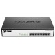 Комутатор D-Link DES-1008P+ 8port 10/100 Fast Ethernet, compact case