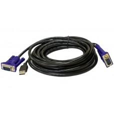 Комплект кабелей D-Link DKVM-CU5/B для KVM-переключателей с USB, 4.5м