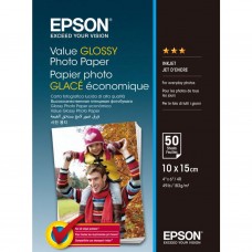 Фотобумага Epson, глянцевая, A6 (10x15), 183 г/м², 50 л, Value Series (C13S400038)