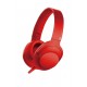 Наушники Marvo DM0014 Red, микрофон, Mini jack (3.5 мм), накладные, складные, кабель 1.25 м