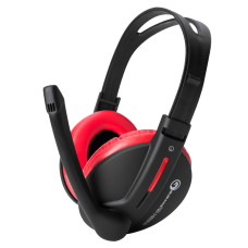 Навушники Marvo H8312 Black-Red, мікрофон, Mini jack (3.5 мм), накладні, кабель 2.10 м