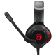 Навушники Marvo HG8929 Black/Red, Red-LED, мікрофон, Mini jack (3.5 мм), накладні, кабель 2 м