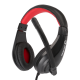 Наушники Marvo H8320 Black-Red, микрофон, Mini jack (3.5 мм), накладные, кабель 1.80 м