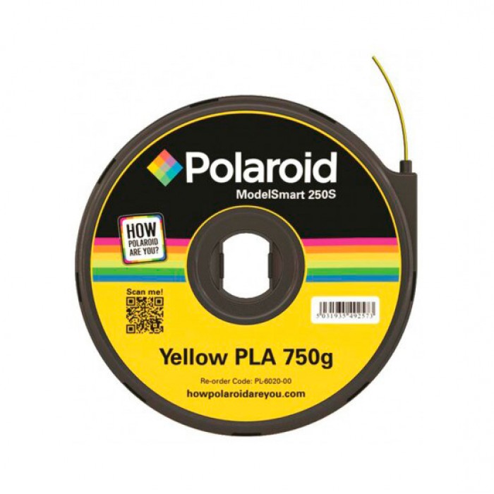 Пластик для 3D-принтера Polaroid ModelSmart 250s, 1.75 мм, 750 г, Yellow (3D-FL-PL-6020-00)