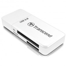 Картридер зовнішній Transcend RDF5, White, USB 3.1, для SD / microSD (TS-RDF5W)