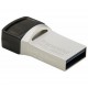 Флеш накопитель USB 64Gb Transcend JetFlash 890, Black/Silver, Type-C / USB 3.1 Gen 1 (TS64GJF890S)