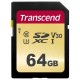Карта памяти SDXC, 64Gb, Сlass10 UHS-I U3 V30, Transcend 500S (TS64GSDC500S)