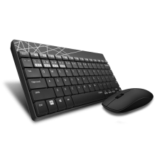 Комплект бездротовий Rapoo 8000M, Black, Optical, Bluetooth, клавіатура+миша