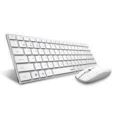 Комплект бездротовий Rapoo 9300M White, Optical, клавіатура+миша (9300M White)