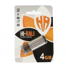 USB Flash Drive 4Gb Hi-Rali Stark series Silver, HI-4GBSTSL