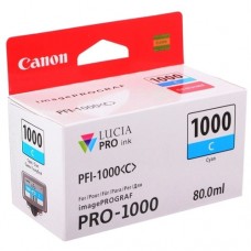 Картридж Canon PFI-1000C, Cyan, 80 мл (0547C001)