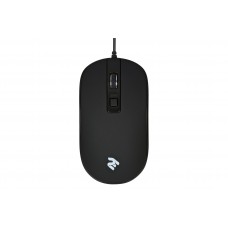 Миша 2E MF110, Black, USB, оптична, 800/1200/2400/3200 dpi, 4 кнопки, 1.2 м (2E-MF110UB)